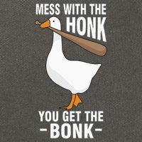 Goose Mess With The Honk You Get The Bonk Cotton Canvas Backpack