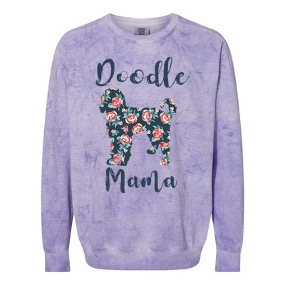 Goldendoodle Mom Women Doodle Mama Mother Day Gift Colorblast Crewneck Sweatshirt