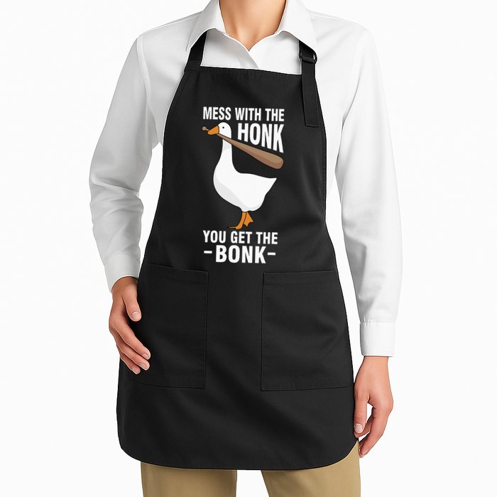 Goose Mess With The Honk You Get The Bonk Apron