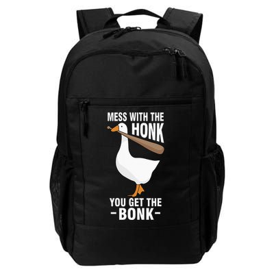 Goose Mess With The Honk You Get The Bonk Backpack