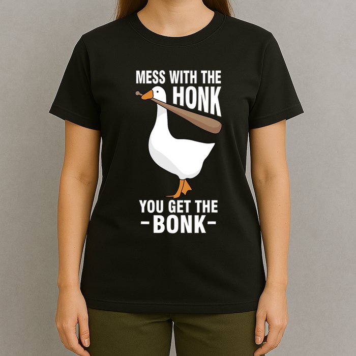 Goose Mess With The Honk You Get The Bonk T-Shirt