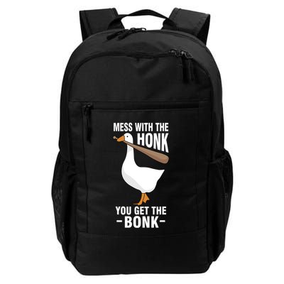 Goose Mess With The Honk You Get The Bonk Backpack
