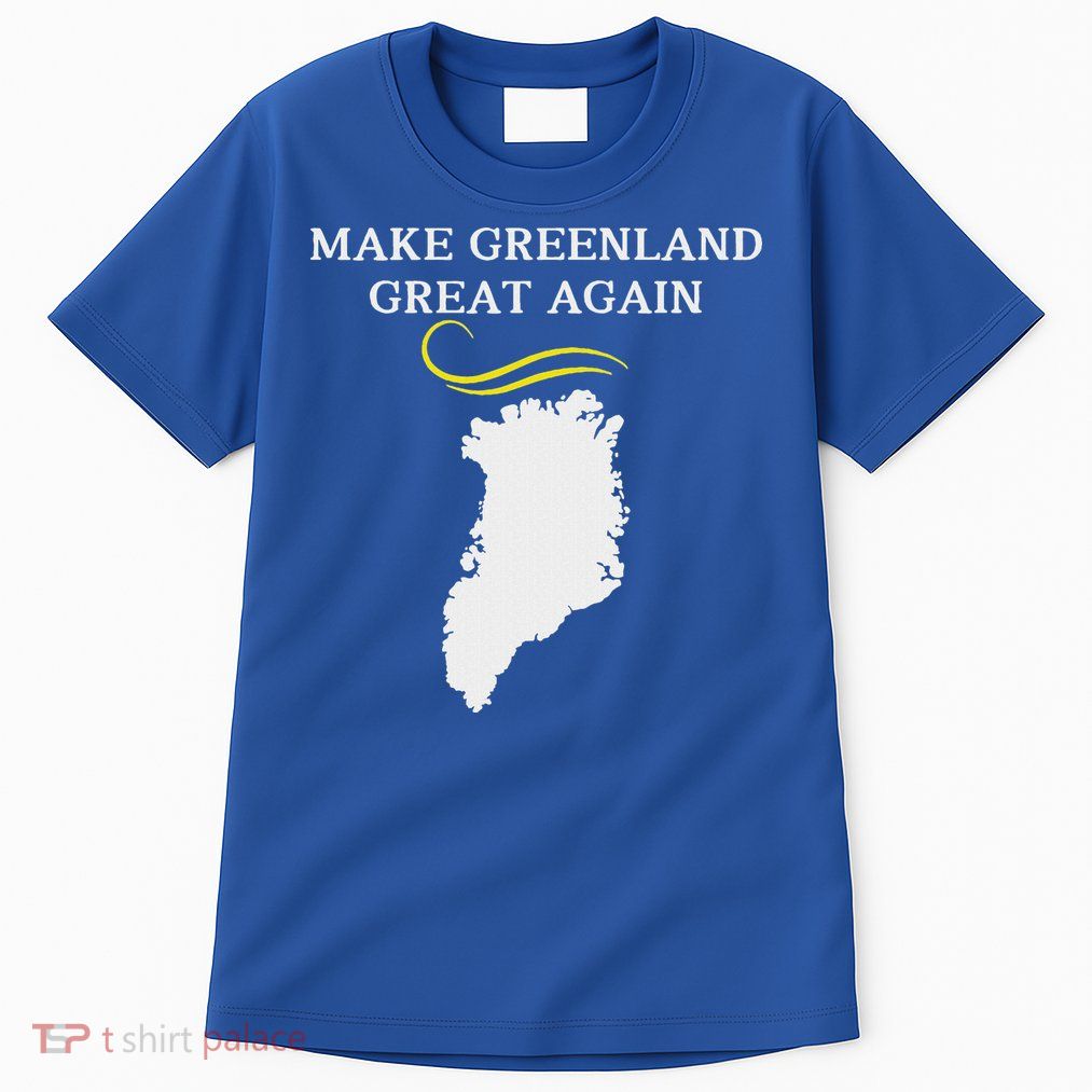 Greenland Map With Trump Hair Make Greenland Great Again Tall T-Shirt