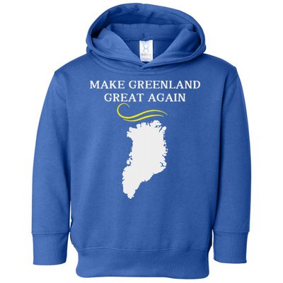 Greenland Map With Trump Hair Make Greenland Great Again Toddler Hoodie