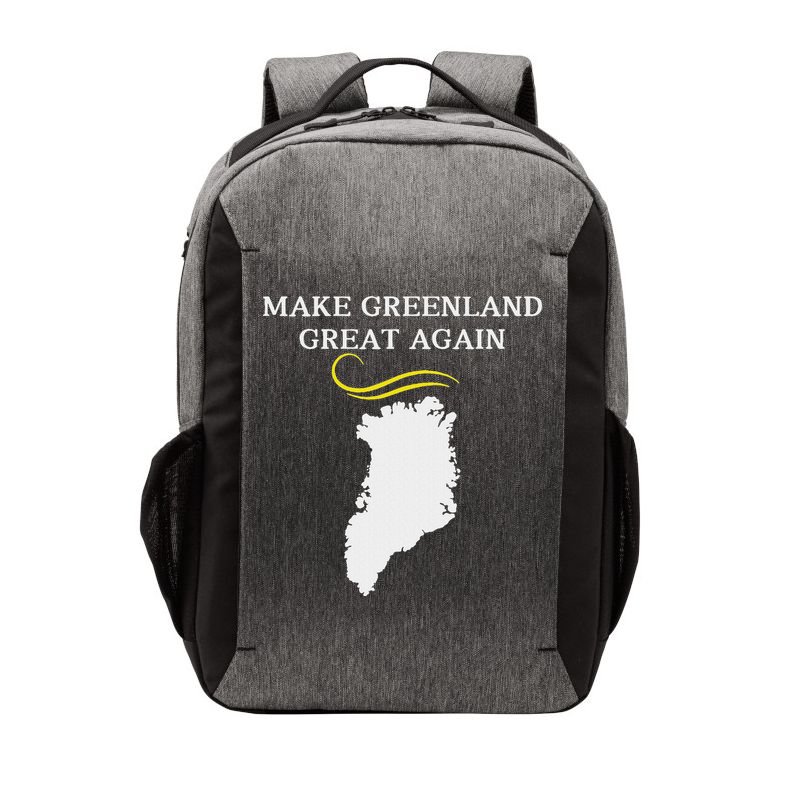 Greenland Map With Trump Hair Make Greenland Great Again Vector Backpack