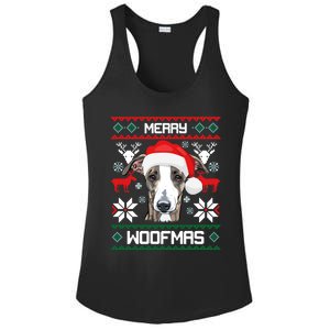 Greyhound Merry Woofmas Gift For Christmas Clothes Xmas Cool Gift Ladies PosiCharge Competitor Racerback Tank