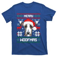 Greyhound Merry Woofmas Gift For Christmas Clothes Xmas Cool Gift T-Shirt