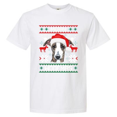 Greyhound Merry Woofmas Gift For Christmas Clothes Xmas Cool Gift Garment-Dyed Heavyweight T-Shirt