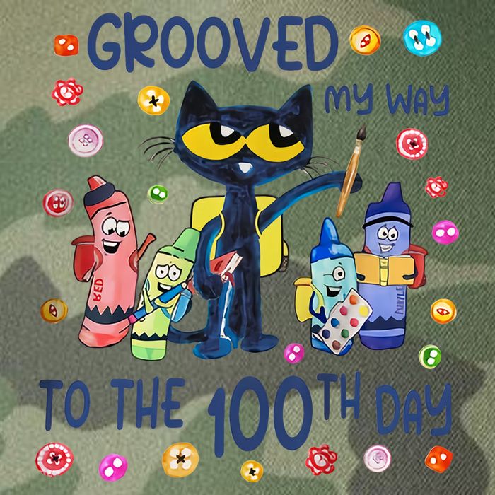 Grooved My Way To The 100th Day Pete Cat 100 Days Of School Legacy Tie Dye Trucker Hat