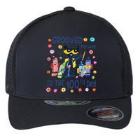 Grooved My Way To The 100th Day Pete Cat 100 Days Of School Flexfit Unipanel Trucker Cap