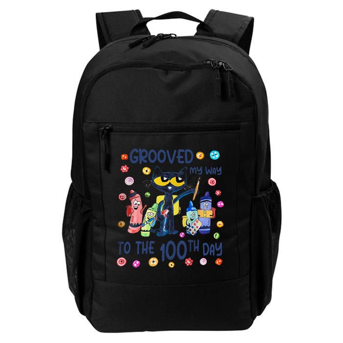 Grooved My Way To The 100th Day Pete Cat 100 Days Of School Backpack