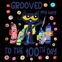 Grooved My Way To The 100th Day Pete Cat 100 Days Of School Backpack