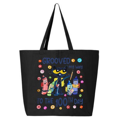 Grooved My Way To The 100th Day Pete Cat 100 Days Of School 25L Jumbo Tote