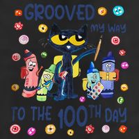 Grooved My Way To The 100th Day Pete Cat 100 Days Of School 25L Jumbo Tote