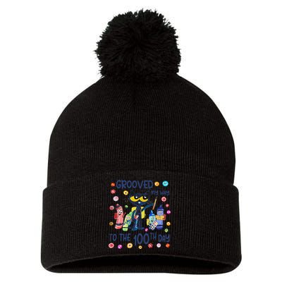 Grooved My Way To The 100th Day Pete Cat 100 Days Of School Pom Pom 12in Knit Beanie