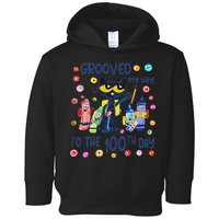 Grooved My Way To The 100th Day Pete Cat 100 Days Of School Toddler Hoodie
