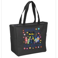 Grooved My Way To The 100th Day Pete Cat 100 Days Of School Zip Tote Bag