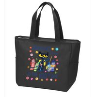 Grooved My Way To The 100th Day Pete Cat 100 Days Of School Zip Tote Bag