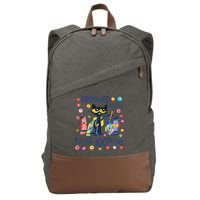 Grooved My Way To The 100th Day Pete Cat 100 Days Of School Cotton Canvas Backpack