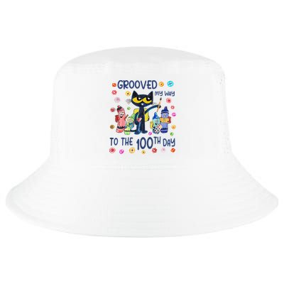 Grooved My Way To The 100th Day Pete Cat 100 Days Of School Cool Comfort Performance Bucket Hat