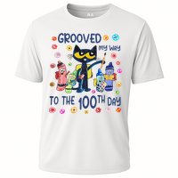 Grooved My Way To The 100th Day Pete Cat 100 Days Of School Performance Shirt