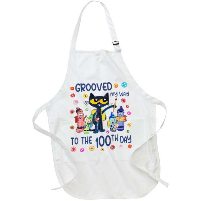Grooved My Way To The 100th Day Pete Cat 100 Days Of School Apron