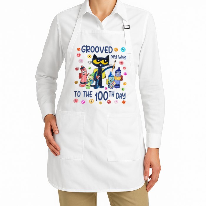 Grooved My Way To The 100th Day Pete Cat 100 Days Of School Apron