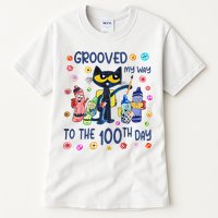 Grooved My Way To The 100th Day Pete Cat 100 Days Of School Tall T-Shirt