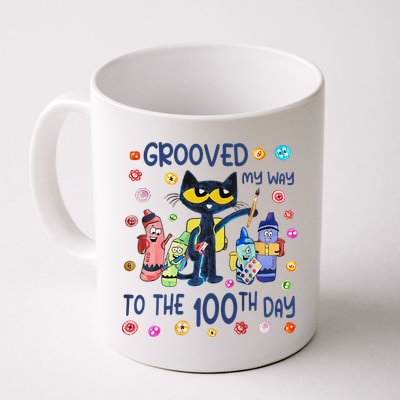 Grooved My Way To The 100th Day Pete Cat 100 Days Of School Mug