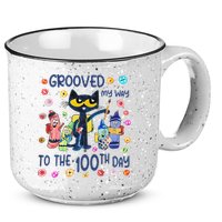 Grooved My Way To The 100th Day Pete Cat 100 Days Of School 15oz Campfire Ceramic Mug