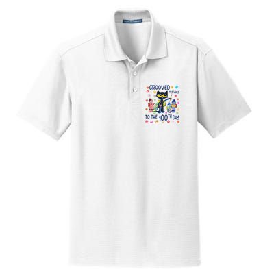 Grooved My Way To The 100th Day Pete Cat 100 Days Of School Dry Zone Grid Polo