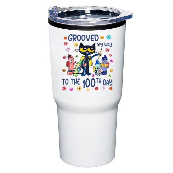 Grooved My Way To The 100th Day Pete Cat 100 Days Of School Tumbler