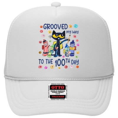 Grooved My Way To The 100th Day Pete Cat 100 Days Of School Trucker Hat