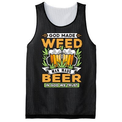 God Made Weeb Man Made Beer Mesh Reversible Basketball Jersey Tank