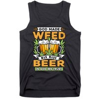 God Made Weeb Man Made Beer Tank Top