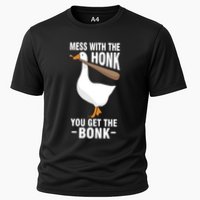 Goose Mess With The Honk You Get The Bonk Performance Shirt