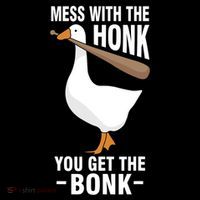 Goose Mess With The Honk You Get The Bonk Youth Performance Sprint T-Shirt