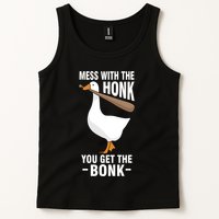 Goose Mess With The Honk You Get The Bonk Tank Top