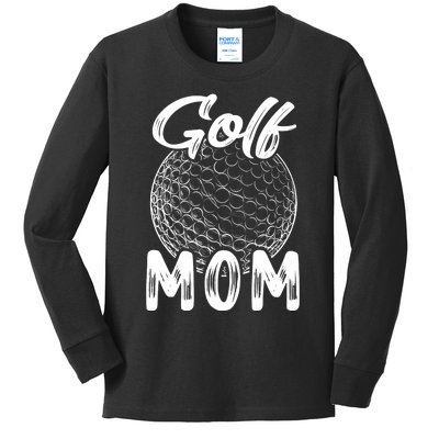 Golf Mom Wo Golfer Golf Ball Player Family Matching Set Kids Long Sleeve Shirt