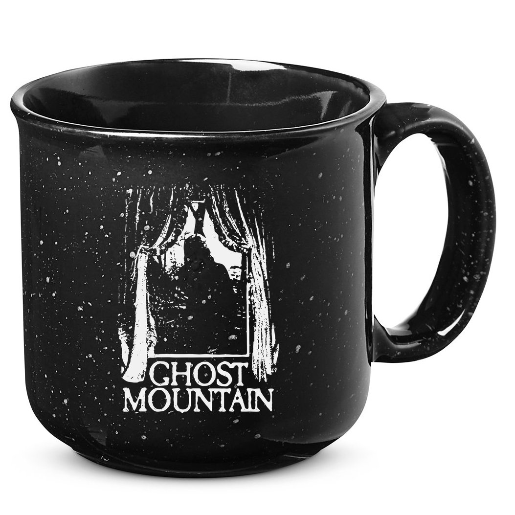 Ghost Mountain Window Black 15oz Campfire Ceramic Mug