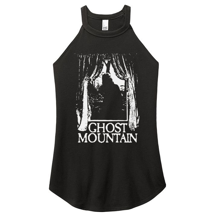 Ghost Mountain Window Black Women's Perfect Tri Rocker Tank
