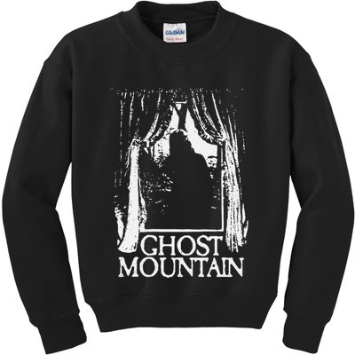 Ghost Mountain Window Black Kids Sweatshirt