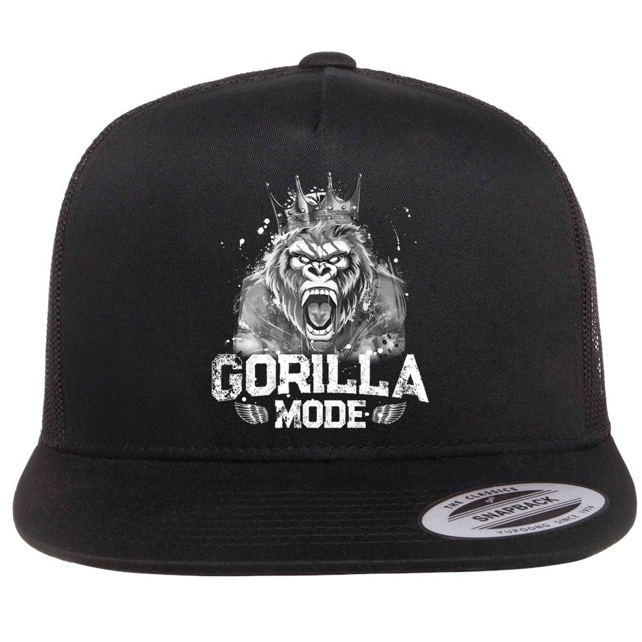 Gorilla Mode Workout Gym Success Fitness King Beast Gift Flat Bill Trucker Hat