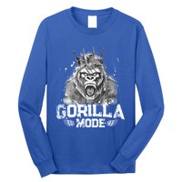 Gorilla Mode Workout Gym Success Fitness King Beast Gift Long Sleeve Shirt