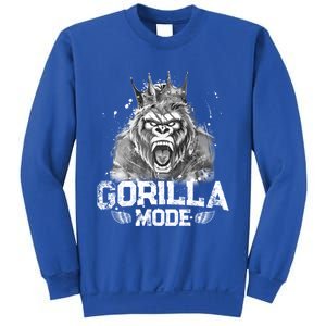 Gorilla Mode Workout Gym Success Fitness King Beast Gift Sweatshirt