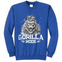 Gorilla Mode Workout Gym Success Fitness King Beast Gift Sweatshirt