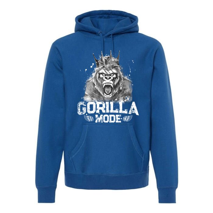 Gorilla Mode Workout Gym Success Fitness King Beast Gift Premium Hoodie