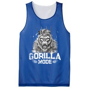 Gorilla Mode Workout Gym Success Fitness King Beast Gift Mesh Reversible Basketball Jersey Tank