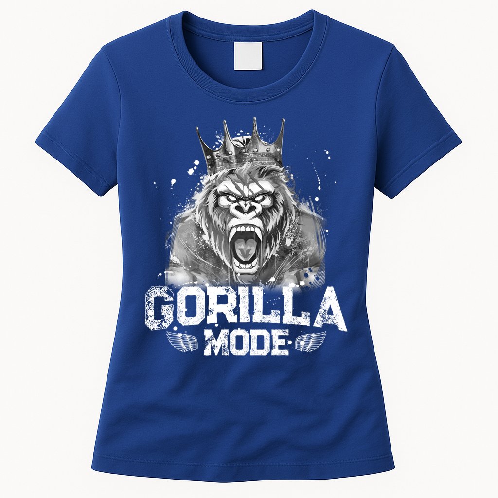 Gorilla Mode Workout Gym Success Fitness King Beast Gift Womens T-Shirt