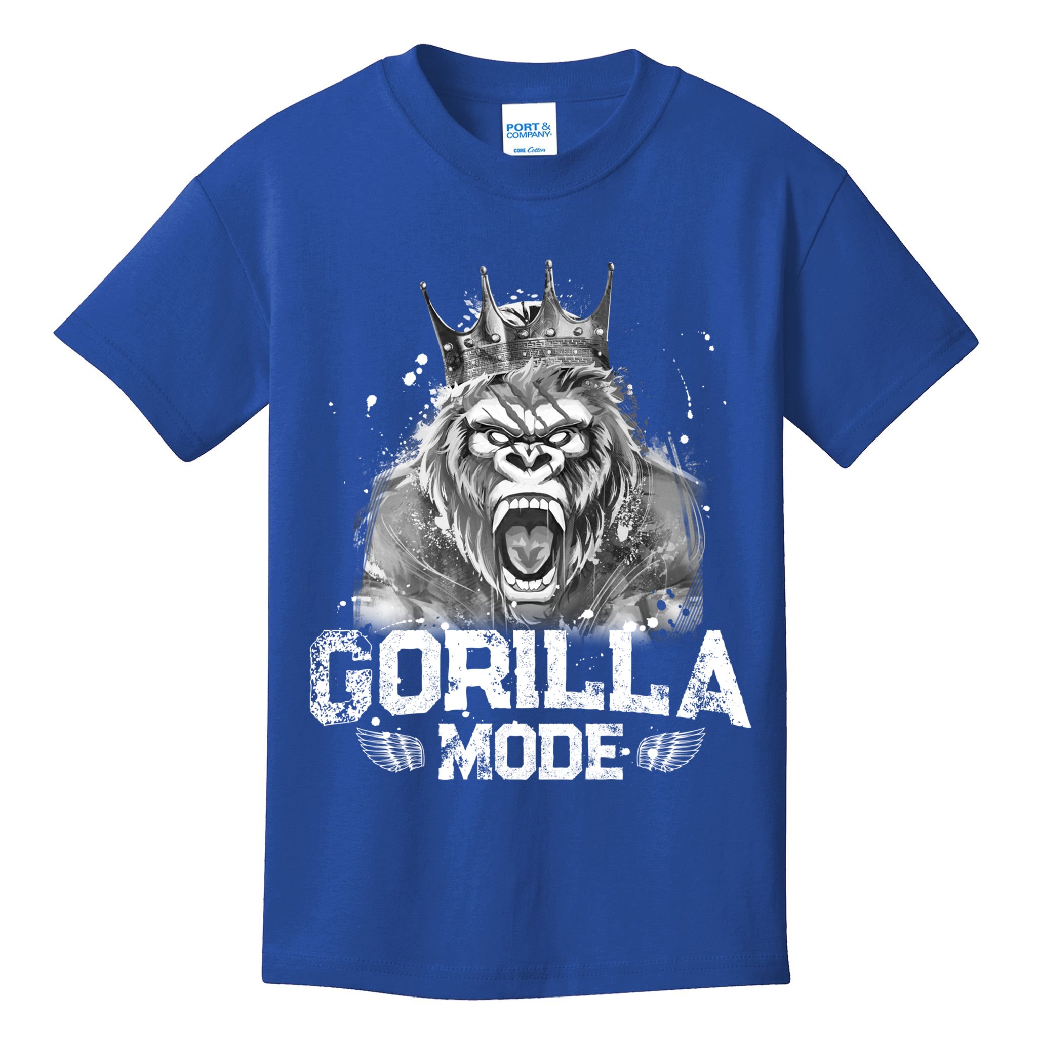 Gorilla Mode Workout Gym Success Fitness King Beast Gift Kids T-Shirt